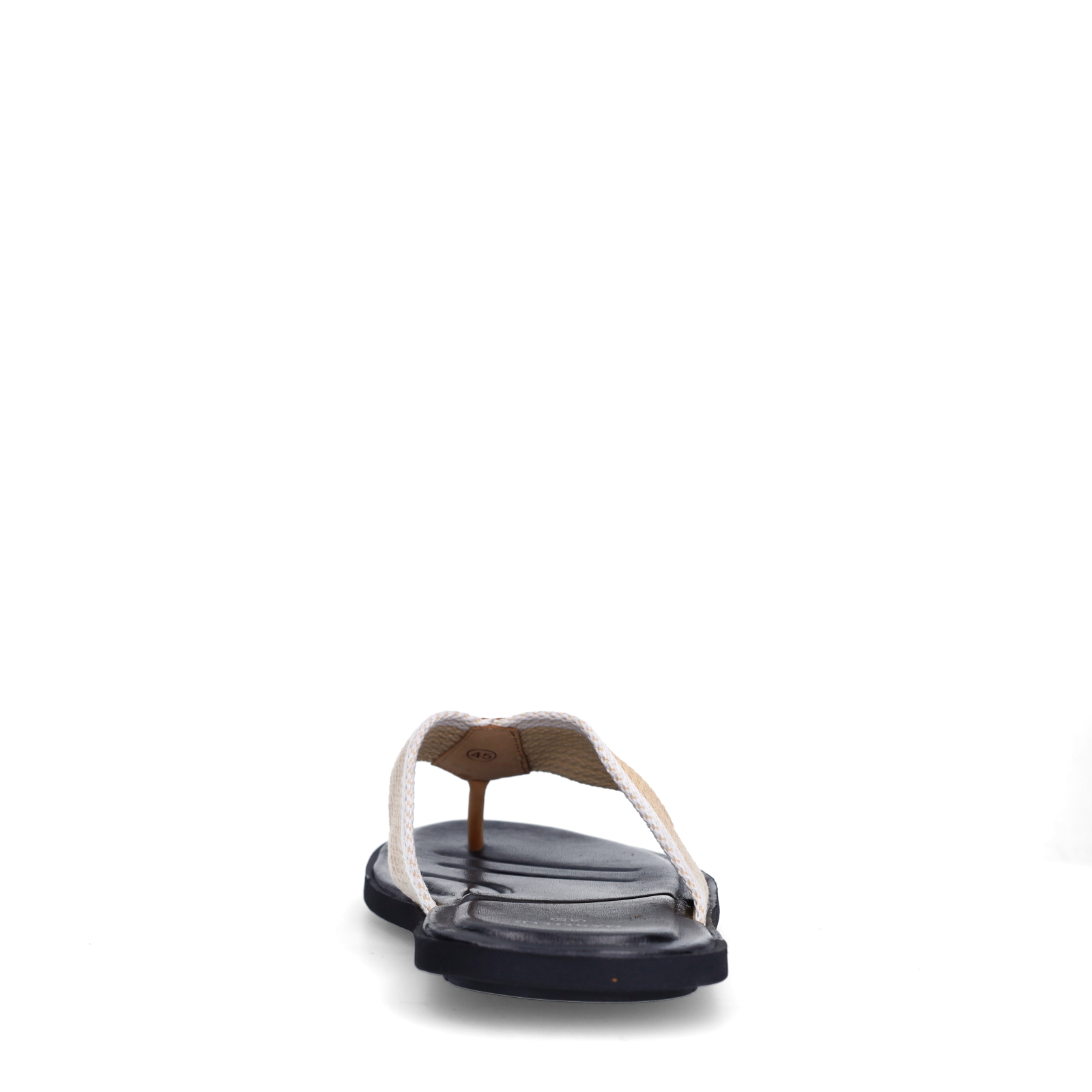 Beige canvas slipper