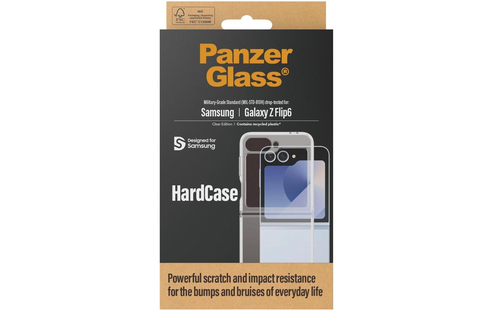 Back Cover Hardcase Galaxy Z Flip6 TransparentTransparente Schutzhülle für das Samsung Galaxy Z Flip6