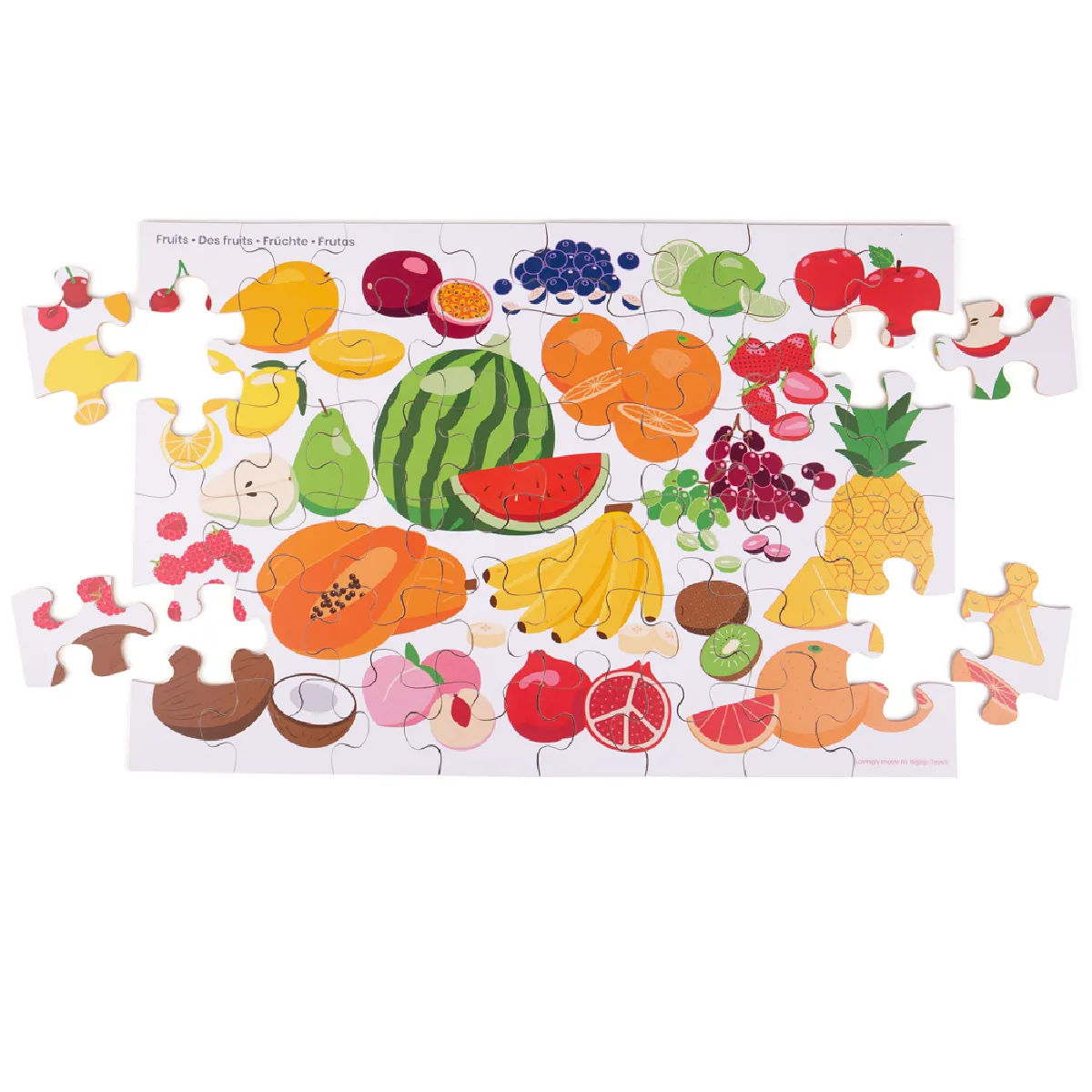 Bigjigs Toys Puzzle de Plancher de Fruits