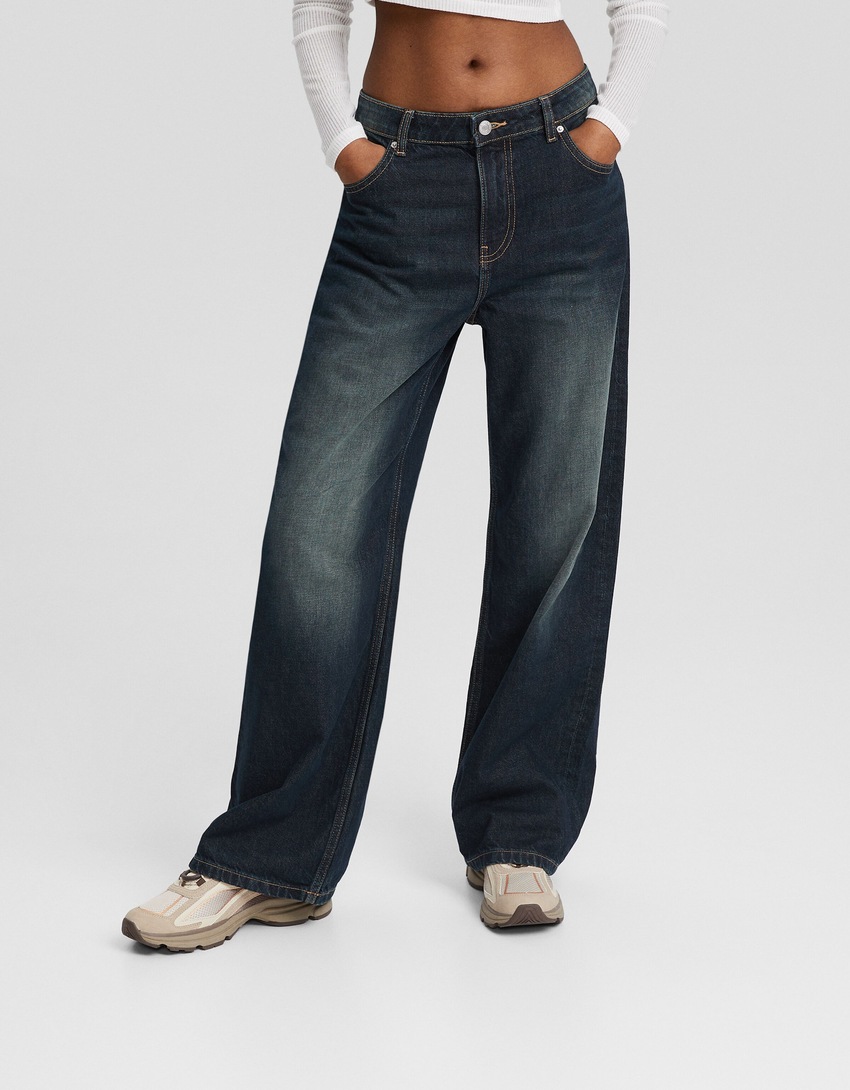 calças jeans largas