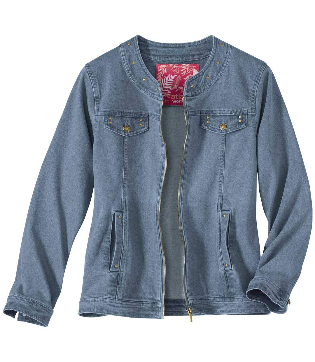 Veste en Jean Stretch Cloutée