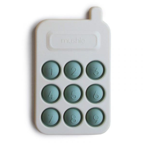 Mushie Brinquedo Sensorial Telemóvel Cambridge Blue