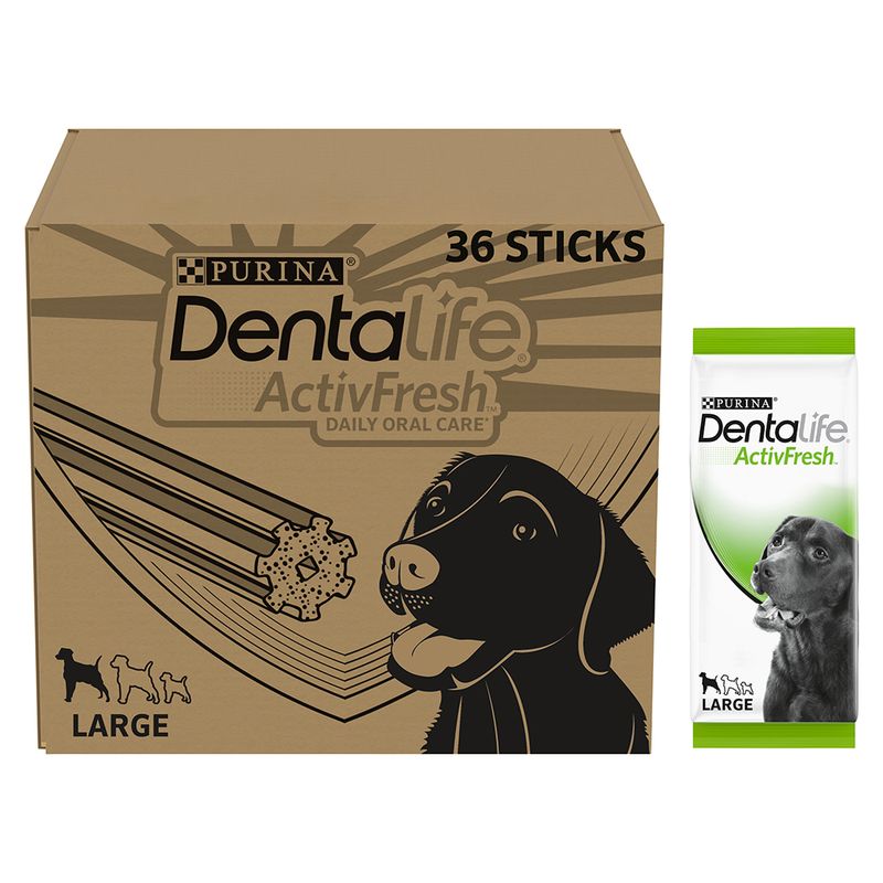 PURINA Dentalife ActivFresh Bâtonnets à mâcher pour grand chien