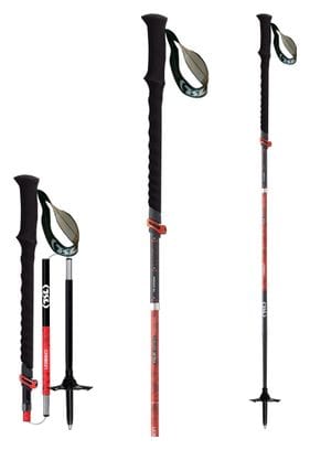 Bâtons de Randonnée Unisexe TSL Outdoor Tour Carbon 5 Rouge