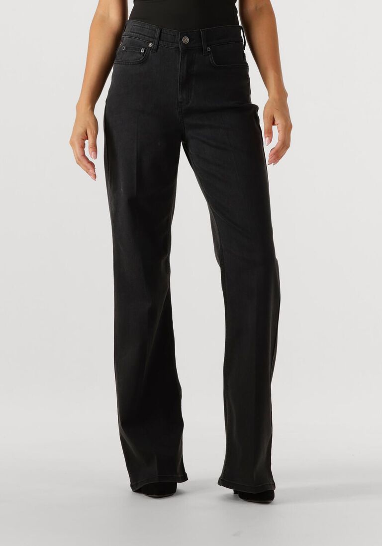 donkergrijze drykorn bootcut jeans retain