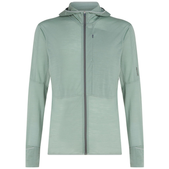 Icebreaker Merino 200 Realfleece™ Descender LS Zip Hoodie Fleecejacke Moss / Galaxy Herren