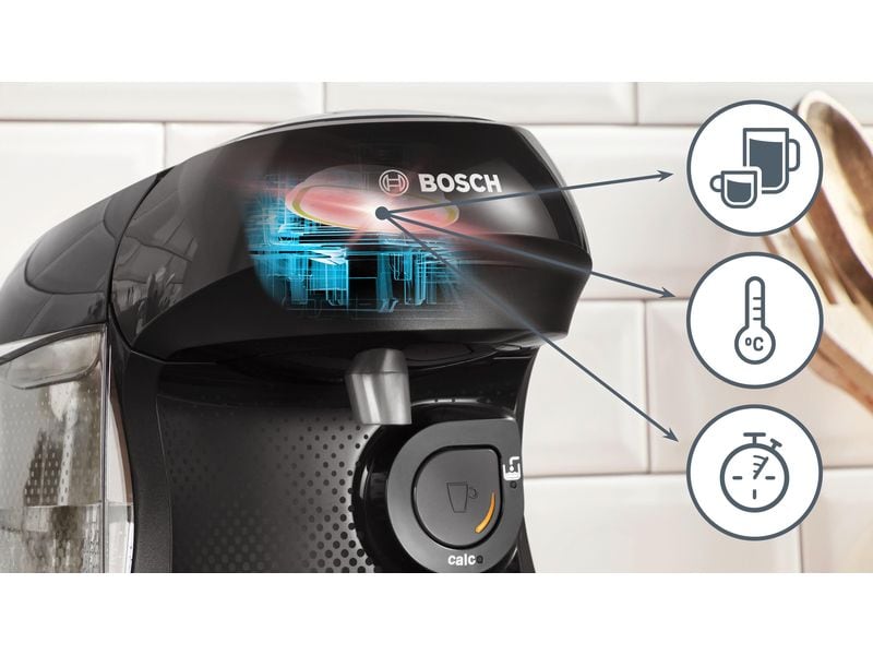 TASSIMO Kapselmaschine Happy friendly Schwarz Kapselmaschine