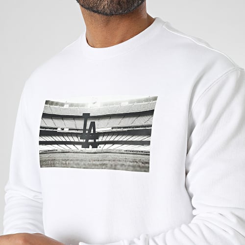 Sweat Crewneck Los Angeles Dodgers 218920 Blanc