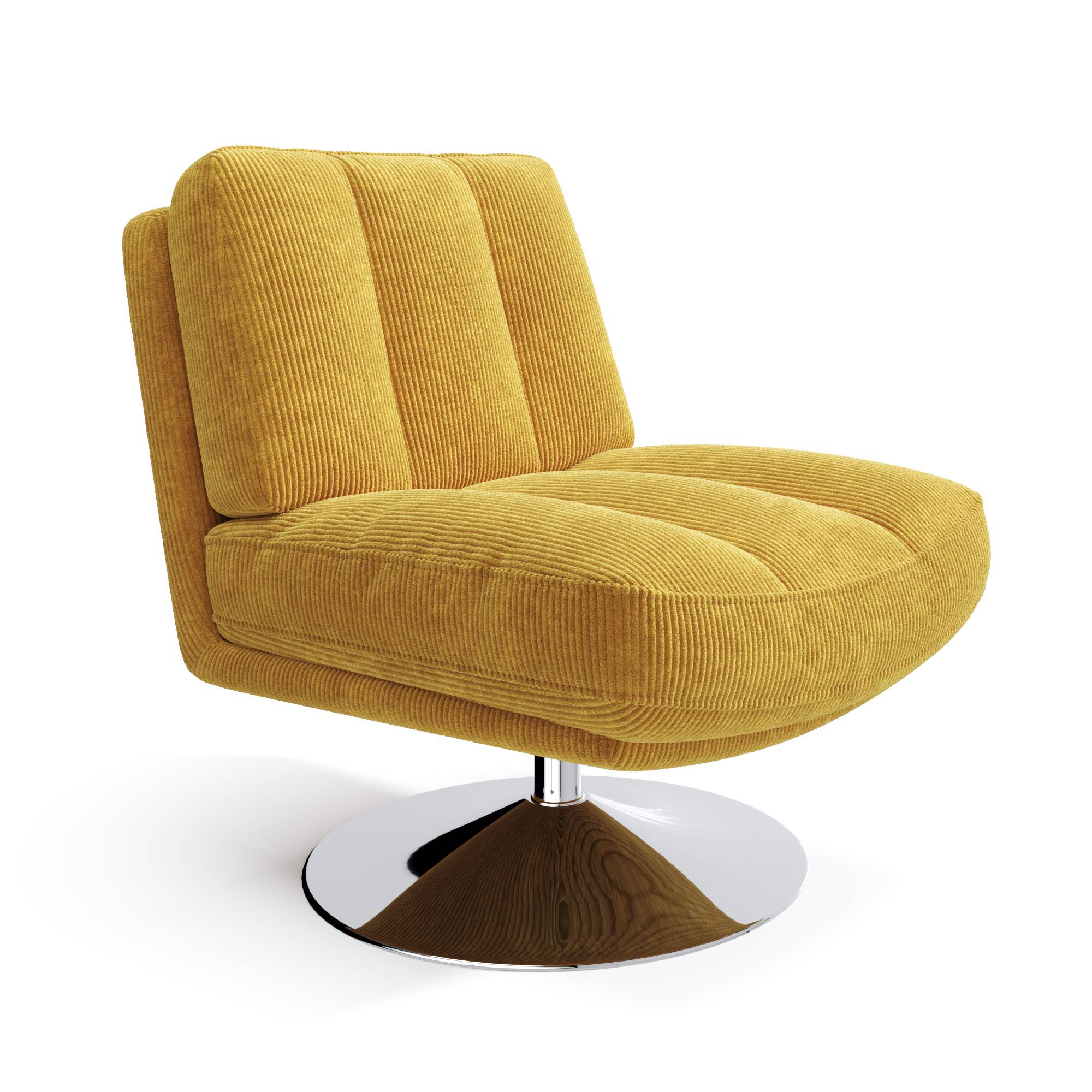 Fauteuil TIMELESS Corduroy Geel