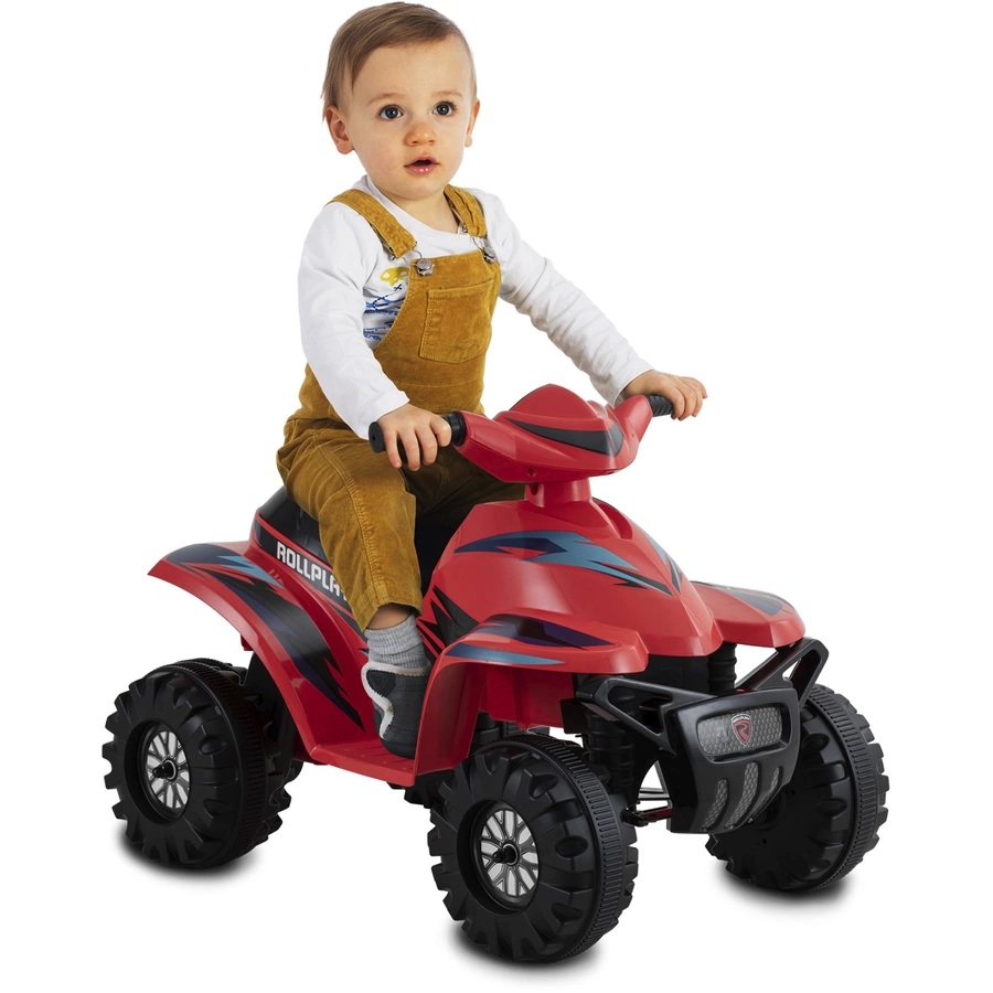 ROLLPLAY ATV Mini Quad Racing 6V red Kinderfahrzeug bis 2 kmh inkl. Ladegerät Rot Rot
