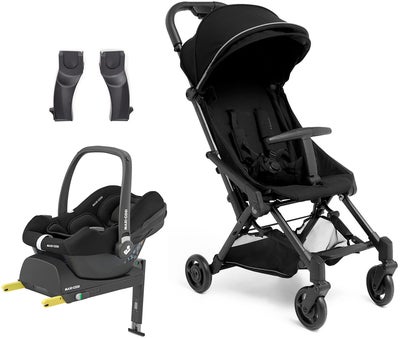 Beemoo Easy Fly 4 Trille inkl Maxi-Cosi CabrioFix Babybilstol & Base, Jet Black