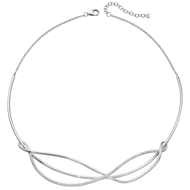 Collier zirconia en argent 925/1000