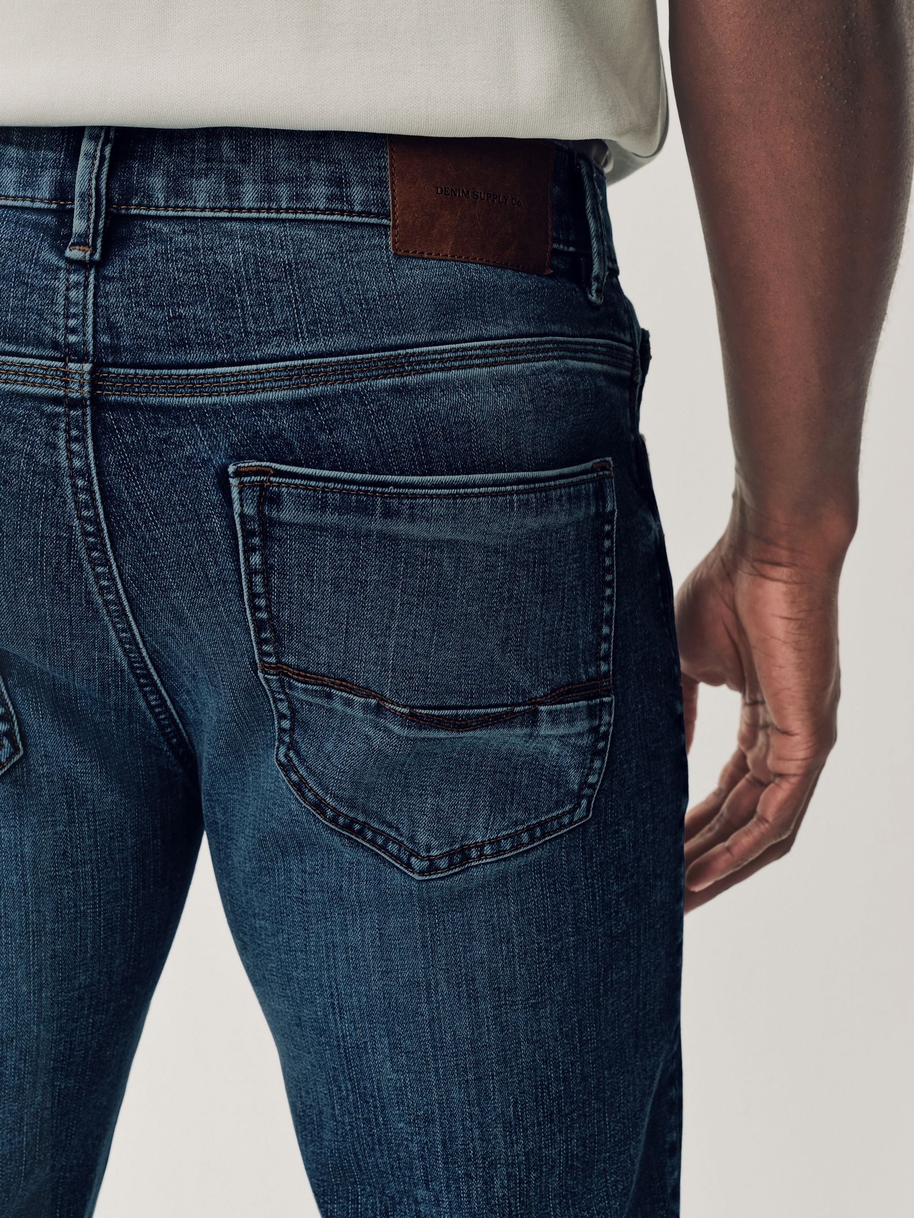 Vintage blauw - Slim Fit - Authentieke stretch denim jeans