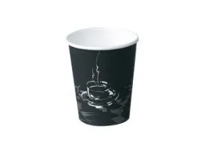 Kaffebæger Pap Ø80xH90mm 25cl 8oz Single Wall Coffeecup,20 ps x 50 stk/krt