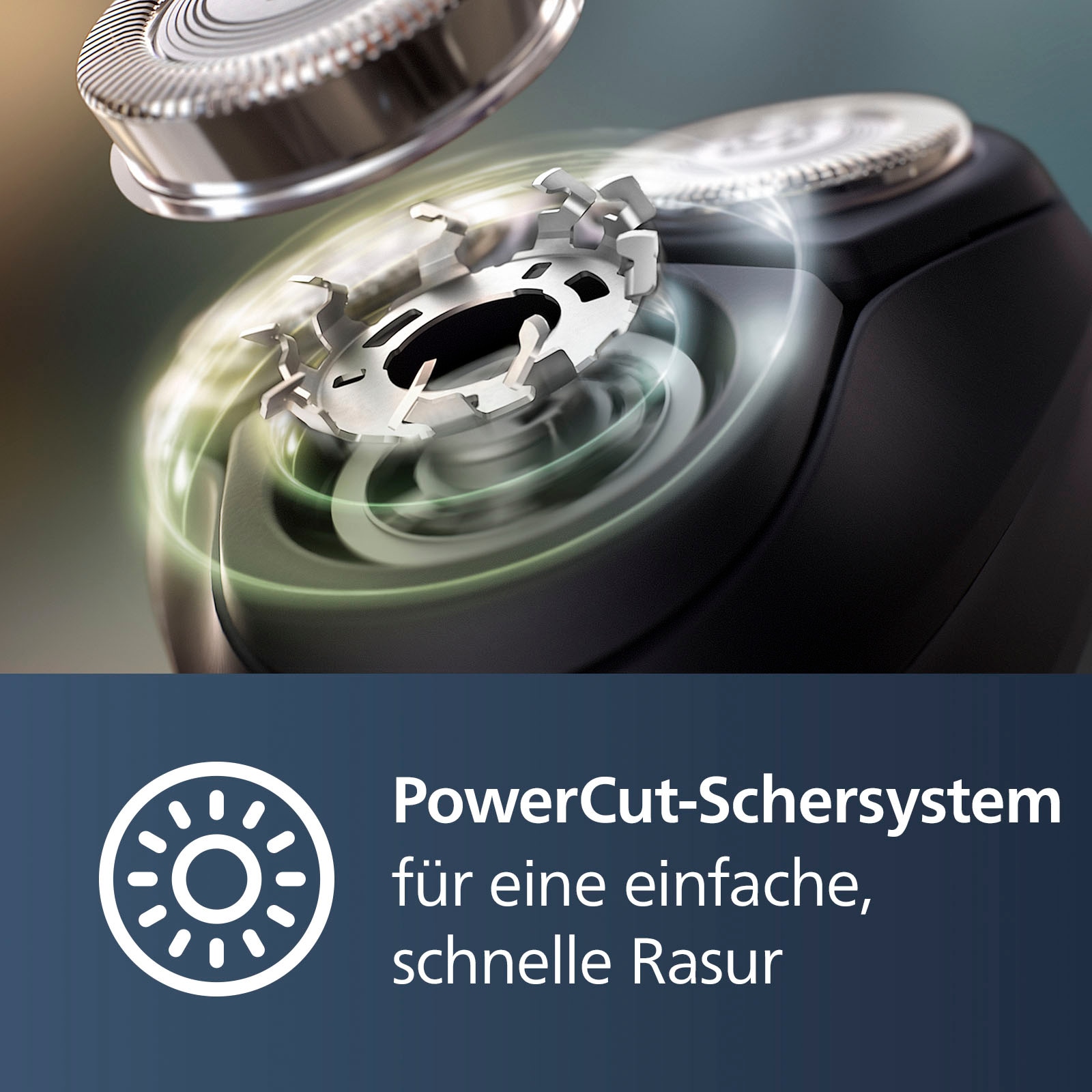 Philips Elektrorasierer »Shaver Series 3000 S3143/00« 1 Stk. Aufsätze ausklappbarer Präzisionstrimmer 5-dimensional bewegl. Flex-Scherköpfe, Schutzkappe
