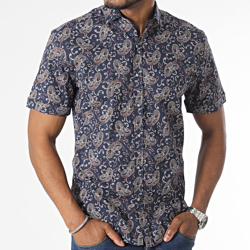 Chemise Manches Longues Bleu Marine Bandana