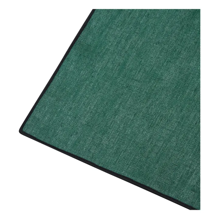 Haomy Set de table Borgo en lin enduit | Gris bleuté