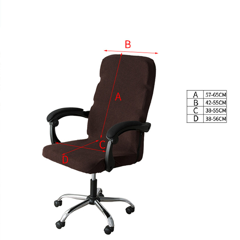 Elastischer Bürostuhl Bezug Gaming Stuhl Schutz Husse Cover - Schwarz