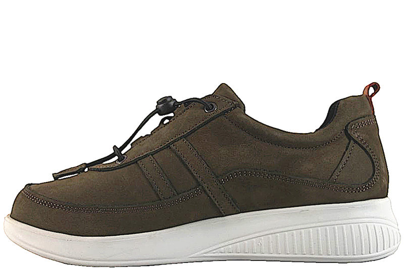 NEW FEET SKO I GRØNT OLIERET NUBUCK
