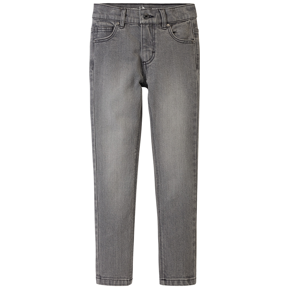 Jonas Nielsen Jungen Slim-Jeans mit Used-Waschung hellgrau
