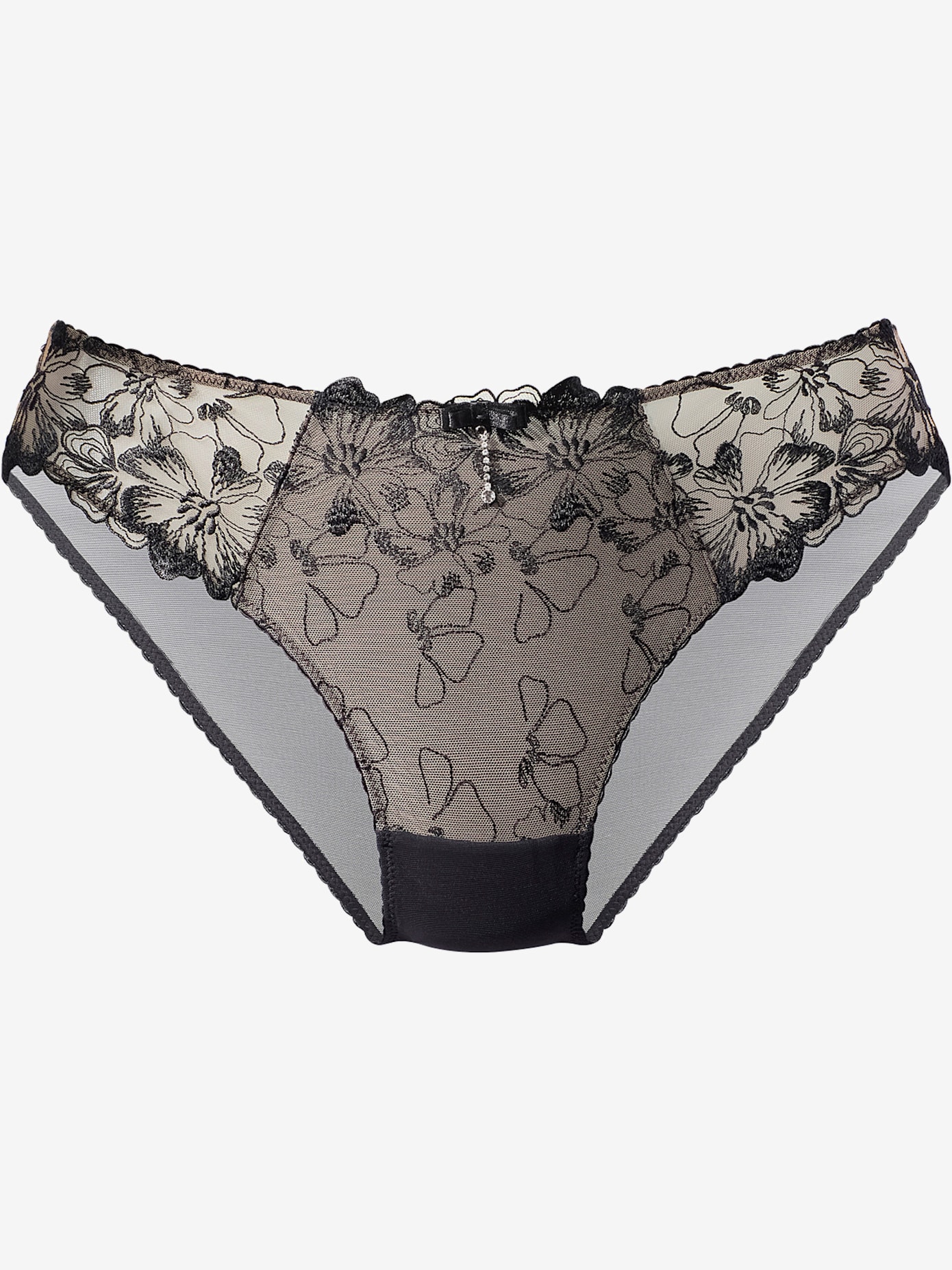 Tanga slip séduisant en sublime dentelle florale
