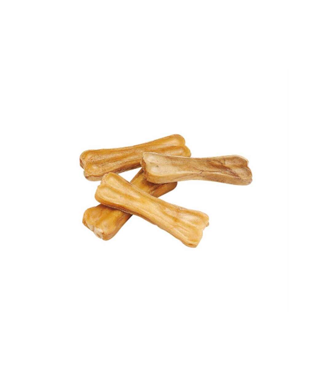 Paris Prix - Lot De 4 Os à Mâcher peau De Vache 8cm Beige