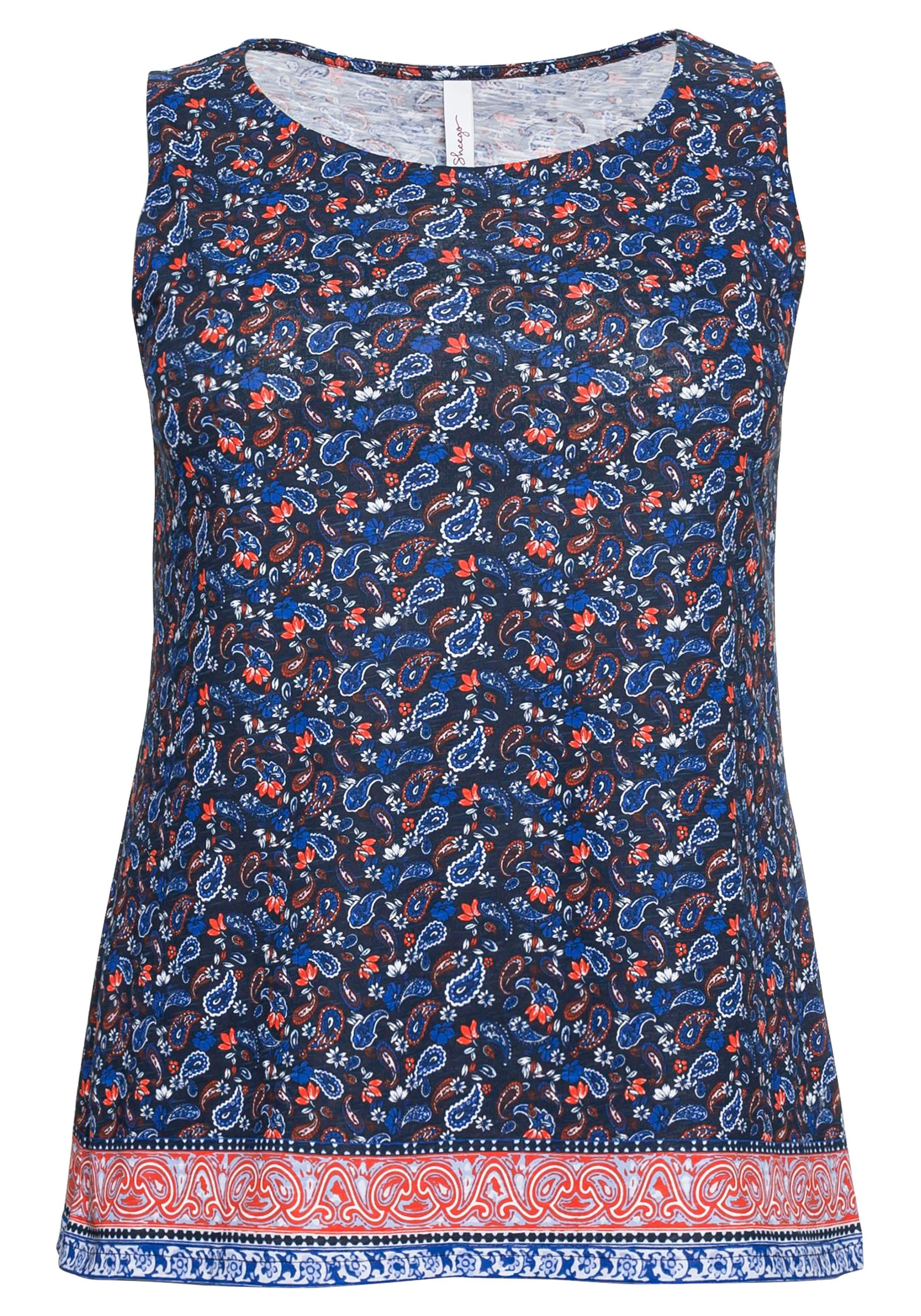 Tanktop mit Paisley-Alloverdruck