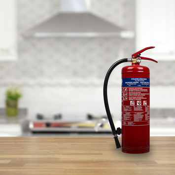 Smartwares Brandblusser BB4 Poeder 4 kg Brandklasse ABC Inclusief ophangbeugel