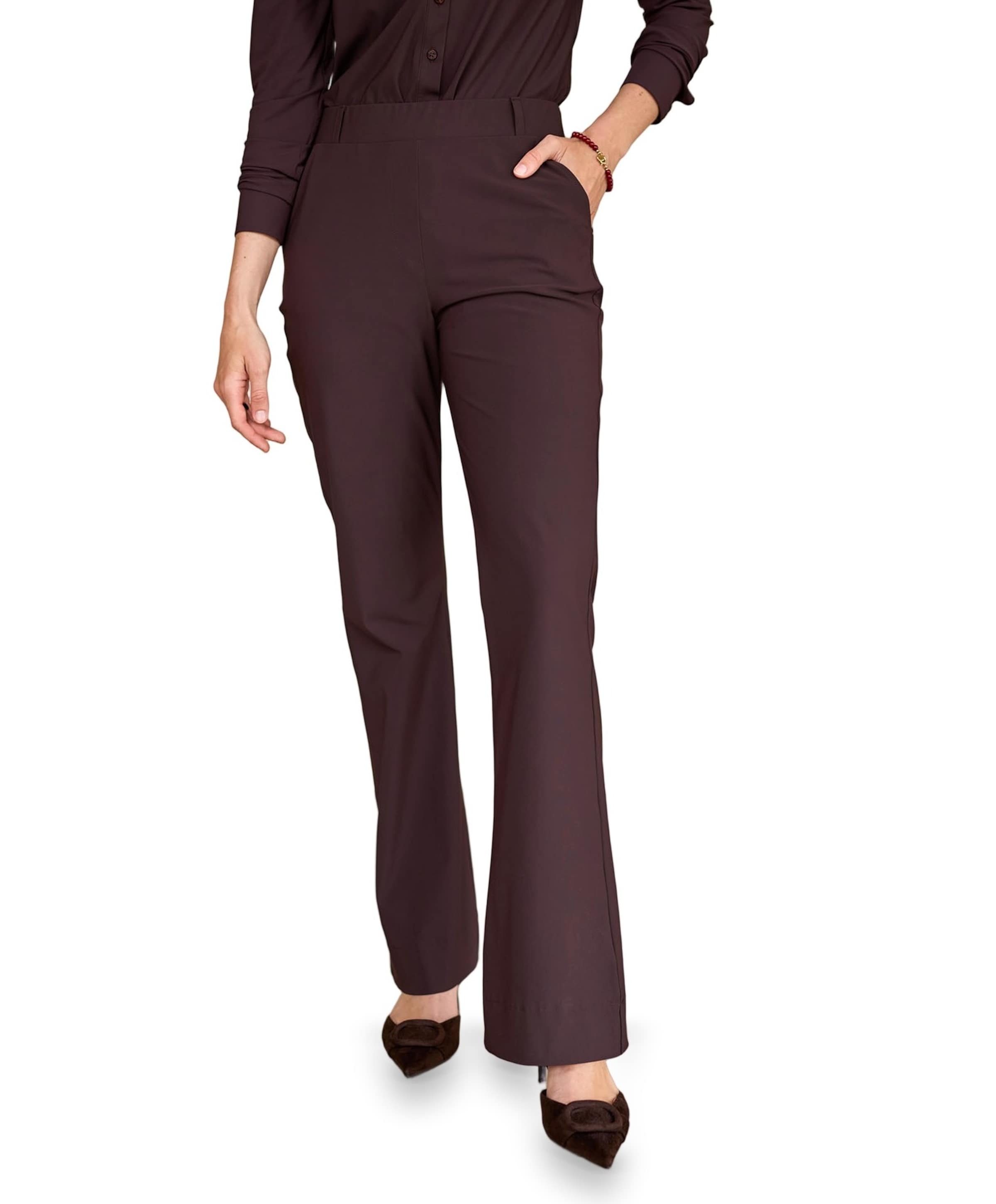 Studio Anneloes Flair bonded trousers dames broek bruin