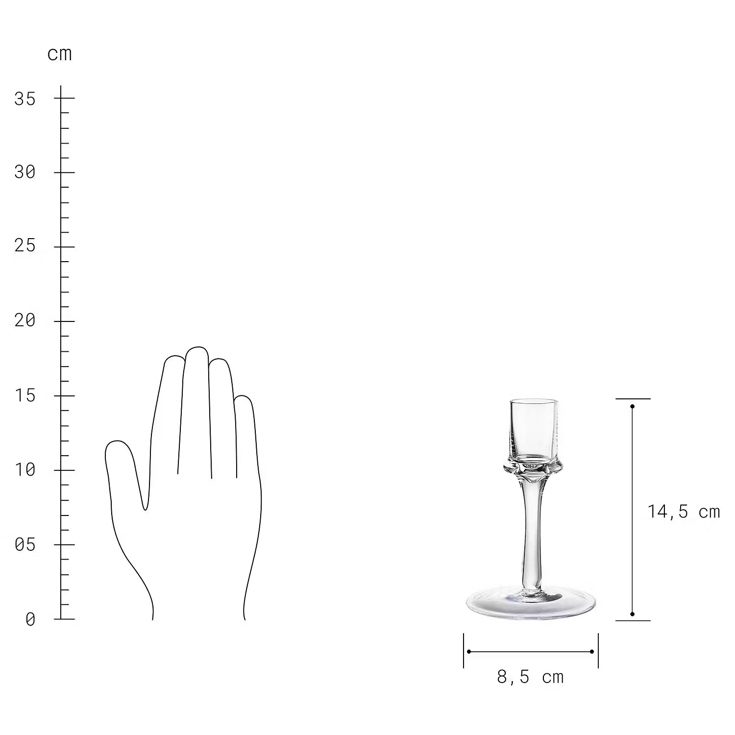 INVISIBLE Kerzenhalter-Set 2-tlg.