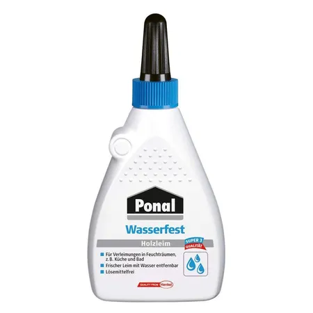 Ponal Wasserfester Holzleim, Flasche mit 120 g