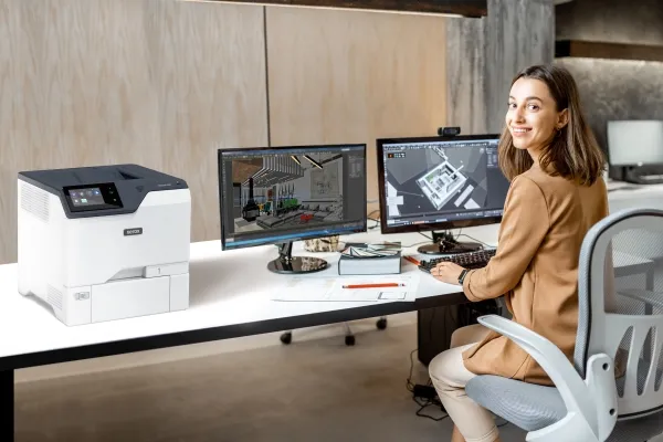 Xerox VersaLink C620V_DN - Printer - farve - Duplex - laser - A4/Legal - 1200 x 1200 dpi - op til 50 spm (mono) / op til 50 spm (farve) - kapacitet: 650 ark - Gigabit LAN, USB 2.0, NFC, USB vært - Green World Alliance returneringsprogram