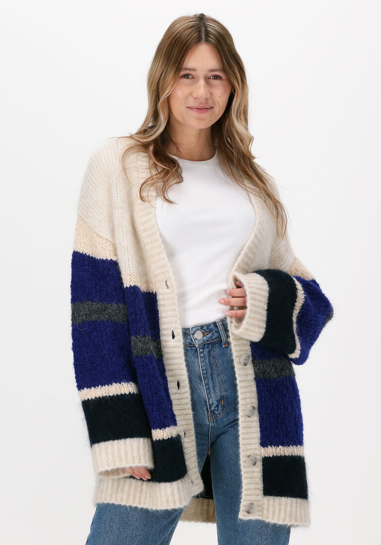 JUST FEMALE gebroken wit just female vest sagga cardigan