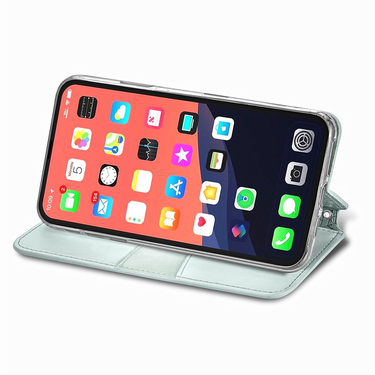 Hülle Handy Schutz für Apple iPhone 13 Pro Max Case Cover Tasche Etuis Grau Neu