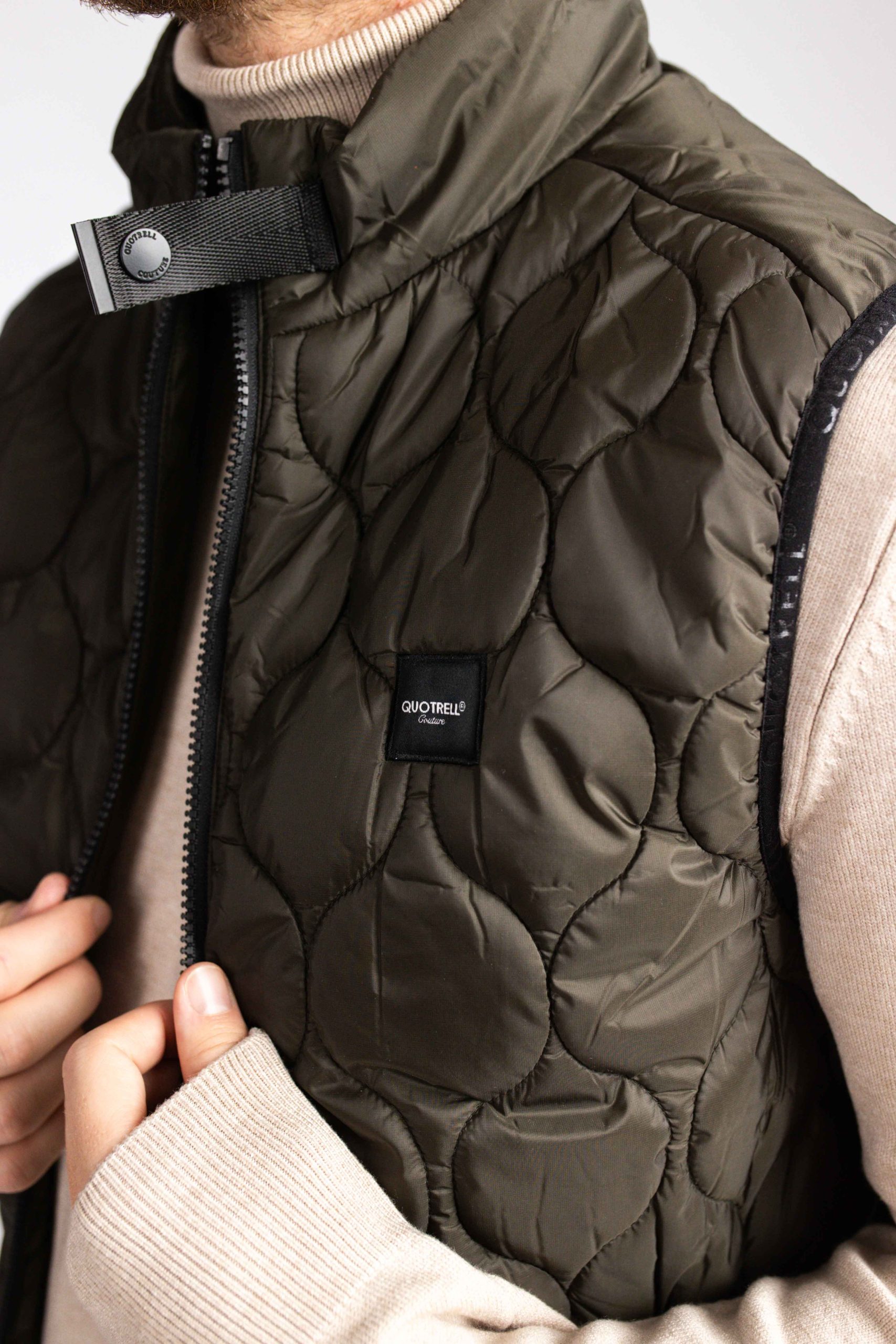 Quotrell Couture Dijon Bodywarmer Heren Groen