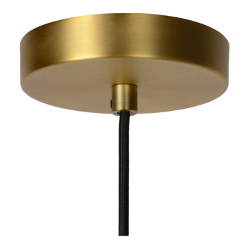 Lucide hanglamp Firmin mat goud/messing Ø20 cm