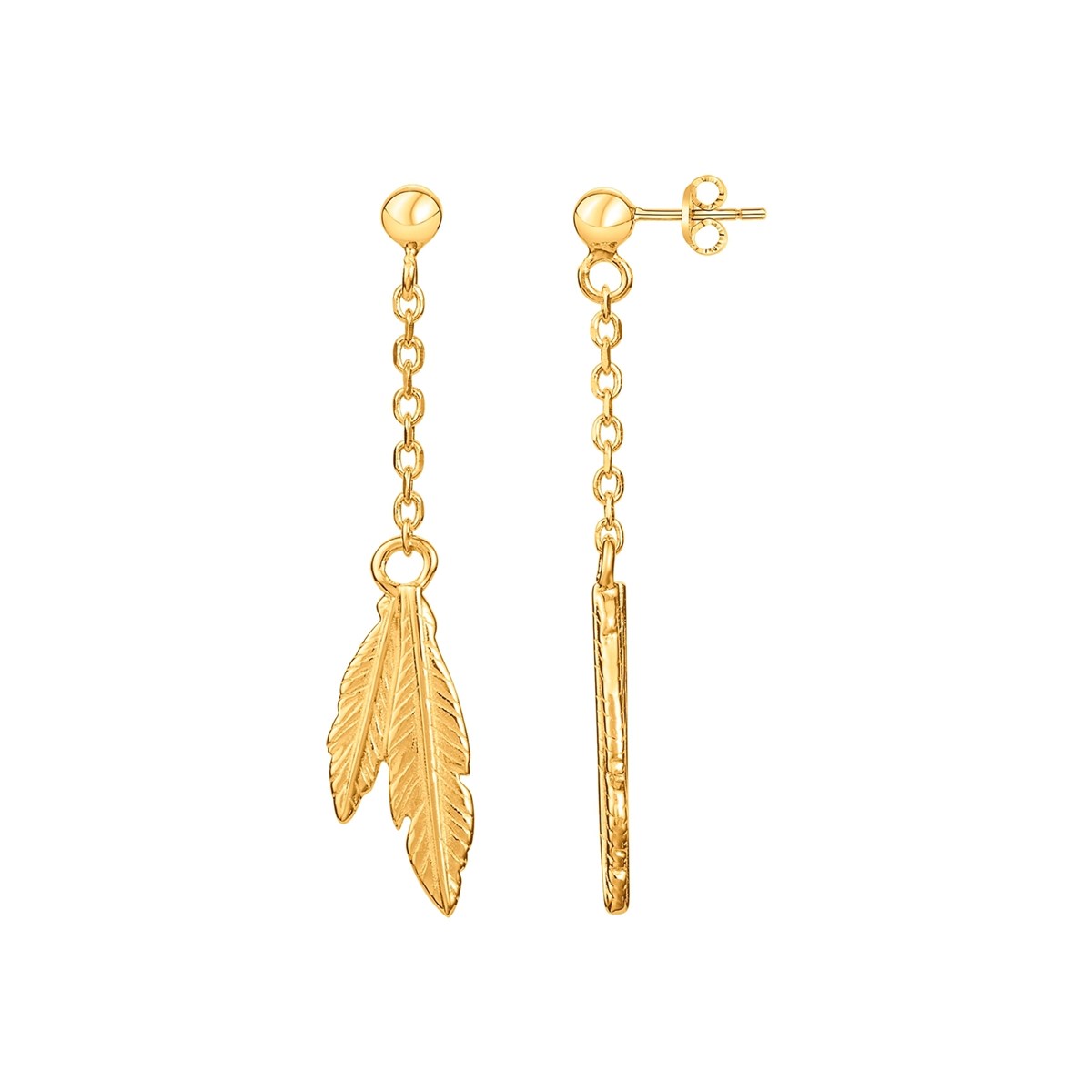 Boucles d'oreilles pendantes en Plaqué Or