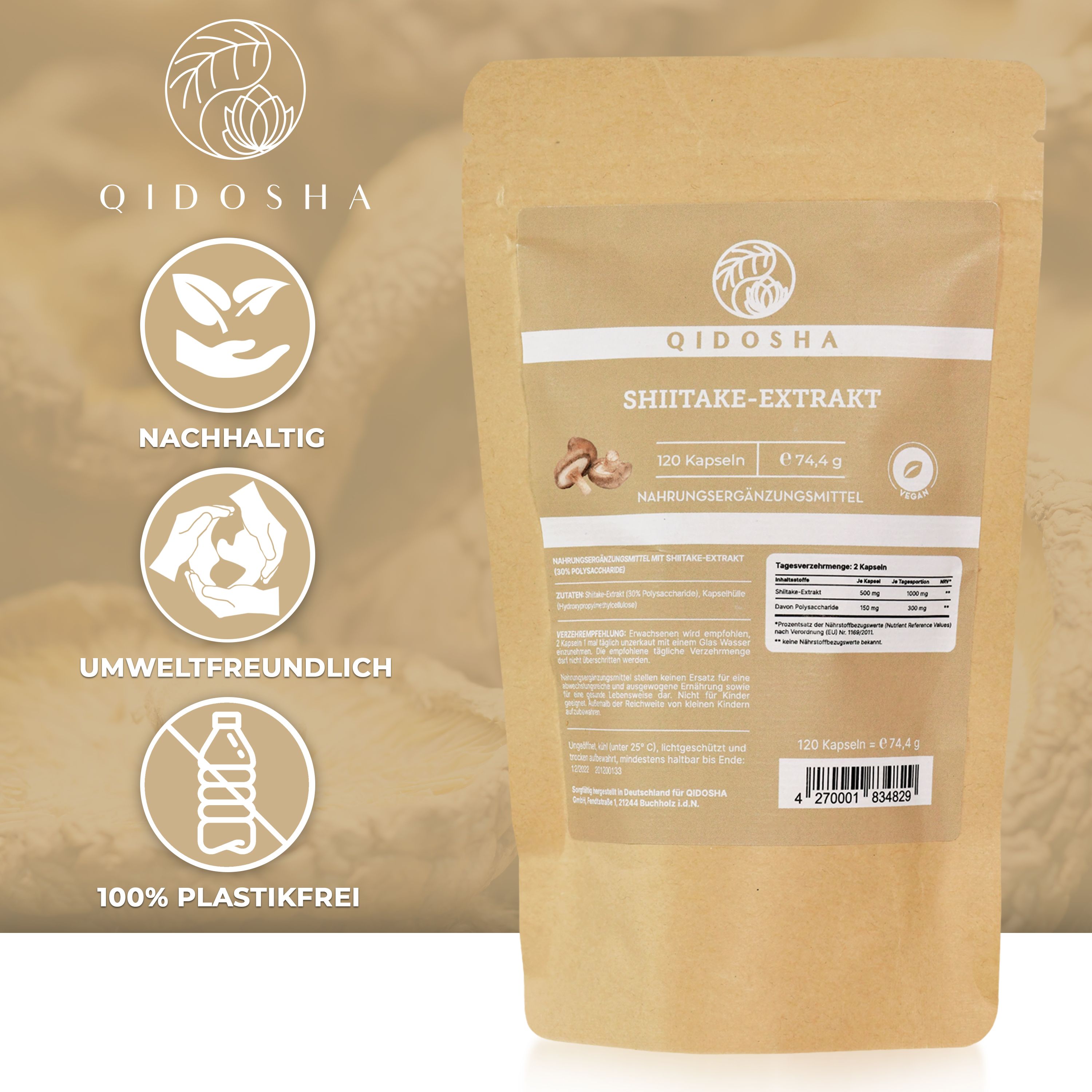 QIDOSHA SHIITAKE Extrakt