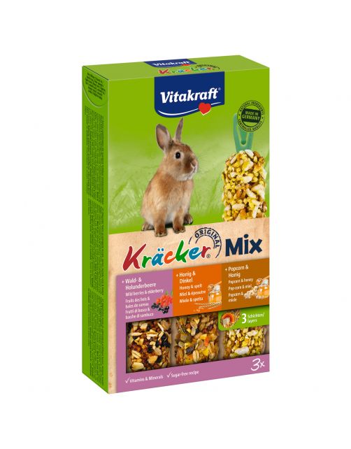 Vitakraft Konijn Kracker 3in1 - Konijnensnack