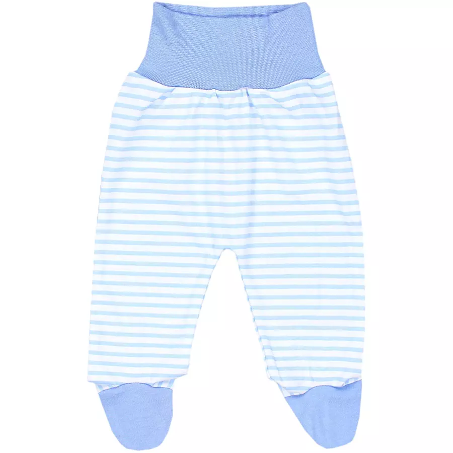 TupTam Baby Jungen Strampelhose mit Fuß 3er Pack blaugrau