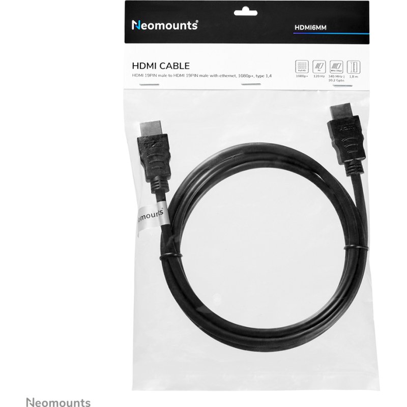Neomounts HDMI6MM câble HDMI - 1.8 mètres