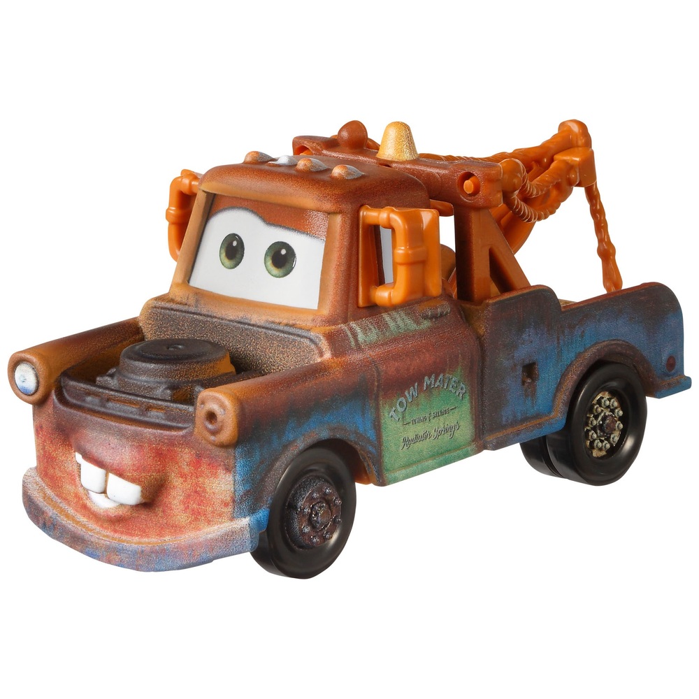 Pixar Cars 1:55 Mater mit Anhänger, Diecast-Fahrzeug