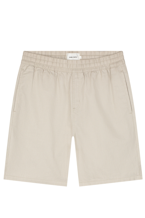 Pure Path beige heren korte broek