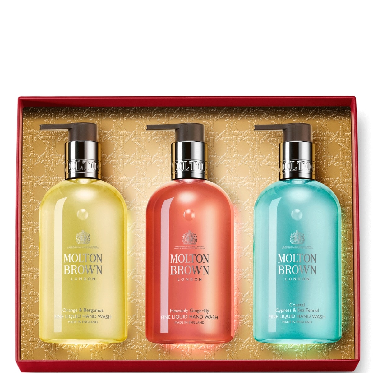 Molton Brown Floral &  Marine Hand Care Collection Coffret3 Gels Moussants pour les Mains