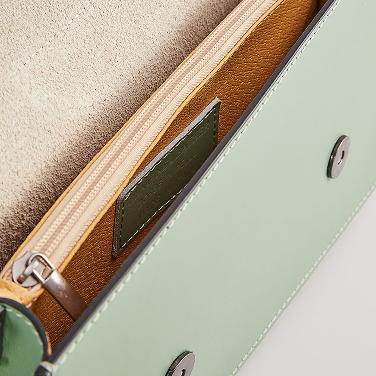 Christian Laurier Sac à Main en Cuir Milo vert clair - 22x15x8 cm