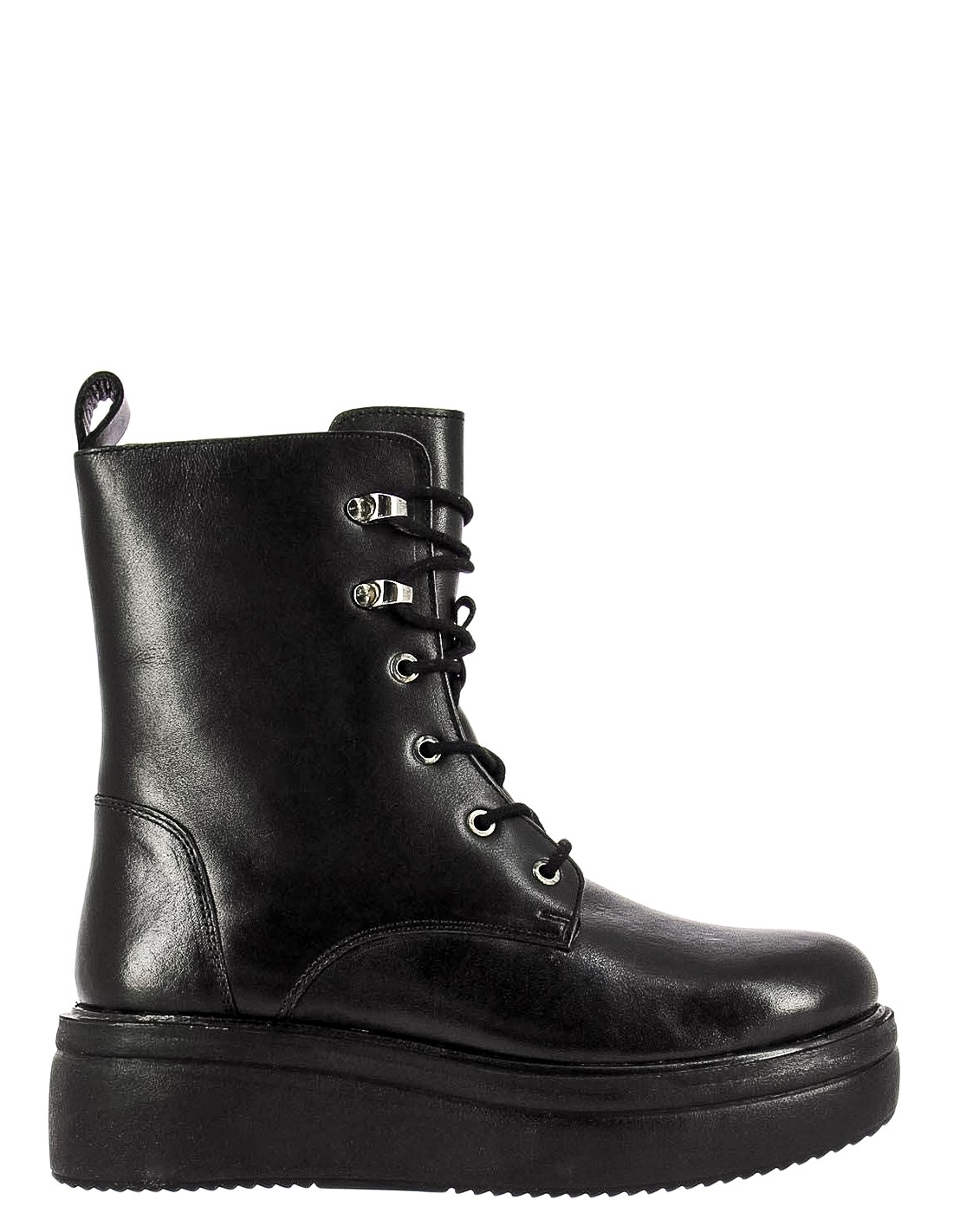 kharisma bottines compensées à lacets femme cuir noir