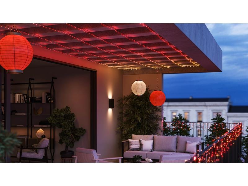 Philips Hue Festavia Lichterkette 20 m 250 LEDs CH Smarte Weihnachtsbeleuchtung für den Innen- und Aussenbereich
