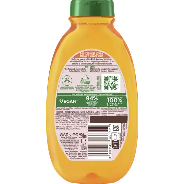 Mildes 2in1 Kindershampoo Aprikose & Baumwollblüte
