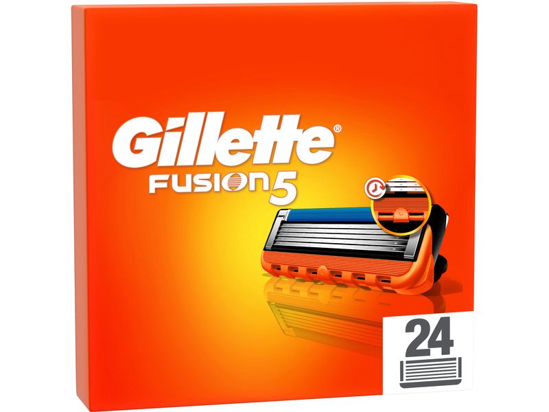 Gillette Rasierklingen Fusion5 28 Stück Ersatzklingen mit grösserem Gleitstreifen für ein sanftes Gleiten und 5 Klingen