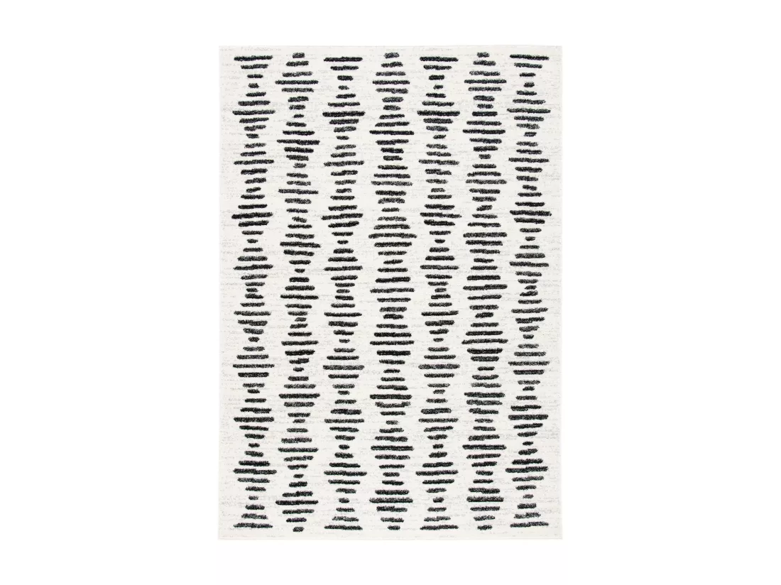 Tapis IVORY & BLACK 165 X 231 cm - Nafuna